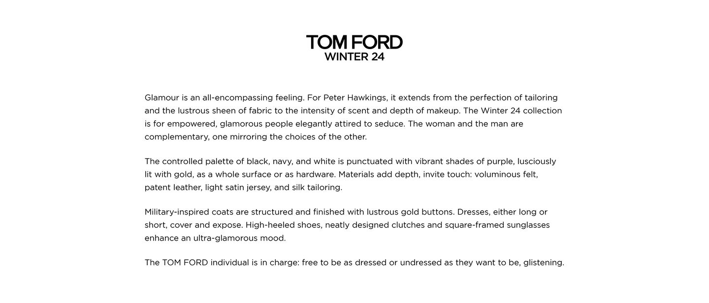 TOM FORD WINTER 24